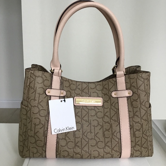 Calvin Klein Light brown/pink CK logo handbag - Picture 8 of 8